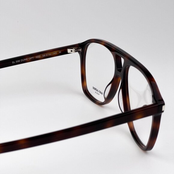 Saint Laurent DUNE Eyeglasses – Havana Pilot Frame (SL596 DUNE OPT 002) - Picture 7 of 13